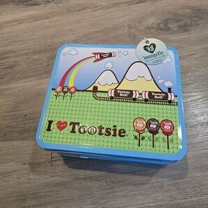 I‎ Love Tootsie Roll Pops Flower Candy Metal Lunch Box Rocket Train